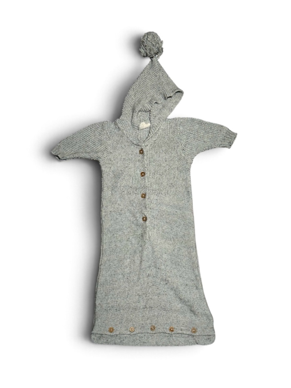 COYUCHI Arroyo Organic Knit Snuggle Sack in grey